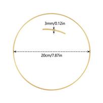10-50cm Auksinės Metalinės Gėlės Lankai Senoviniai Girliandos Žiedai Vainiko Rėmas Apvalūs Žiedai Kalėdinė Dekoracija 20cm-Round Rings