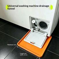 Washing Machine Drain Tray Leak Proof Smooth Drainage Easy to Wipe Clean Washer Catch Tray for Home Laundry Floor Care oranžinė