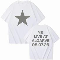 Kanye West Gyvai Algarvėje Marškinėliai Vyrams Moterims Harajuku Gatvės Stilius Trumpomis Rankovėmis Yk Marškinėliai Vyriški Marškinėliai Prabangūs Vyriški Drabužiai S white