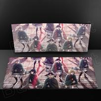 Attack on Titan Cool Anime Mouse Pad Gaming Keyboard Accessories Large Rubber Desk MatComputer Carpet Pc Gamer Non-slip Mousepad 30x60cm