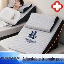 Reguliuojama atlošiama pagalvė: Didelio tankio kempinės galvūgalis lovai pagyvenusiems pacientams Extra Wide - High-Density Sponge gray
