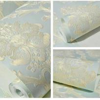 Lipni 3D reljefinė pastoracinio stiliaus tapetai miegamojo ir svetainės dekoravimui 3m Length x 53cm Width