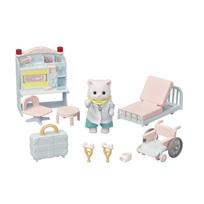 EPOCH Sylvanian Families Lėlės ir Baldų Rinkinys Atlikime Patikrinimą Švelnus Gydytojas H-17 white