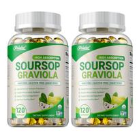 Pslalae - Soursop Graviola High Absorption Capsules - Leaf and Fruit Extracts - Respiratory and Digestive Health 120*2