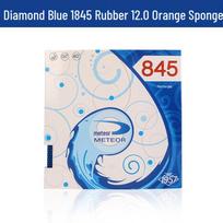 Meteor Diamond 845 ITTF-Certified Blue Pimpled Table Tennis Rubber with White Sponge for Fast Attack white
