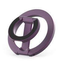 Dvipusis magnetinis telefono žiedo laikiklis, skirtas MagSafe, atlenkiamas stovas, magnetinis laikiklis iPhone 16 15 14, Huawei, Xiaomi stovas violetinė