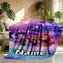 Custom Name Personalized KPop Demon Hunters Print Blankets, Home Decor, Bedroom, Sofa, Camping, Couch, Gifts for Birthday Christmas 100cmx150cm