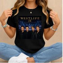 Westlife 25 Anniversary Tour Shirt, Westlife Concert T Shirt, 2026 World Tour Te M brown