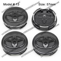 4 vnt. 56mm 60mm 62mm 57mm Automobilio ratlankio centrinės dalies dangtelio lipdukai Aksesuaras Toyota Rav4 Yaris Avensis Corolla Camry crown Ratlankio dangtelis