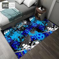 Futbolo kilimas Animacinių filmų miegamojo kilimas, skirtas minkštam flaneliniam paauglių kilimui 120x160cm 1pcs