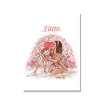 Mama Dukra Sienų Menas Drobė Tapyba Plakatai ir Spaudiniai Mada Myliu Tave Motinos Diena Dovana Paveikslas Svetainei Namų Dekoravimas Be Rėmo 30*40cm white
