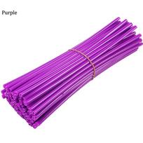 Karštos 72 vnt. motociklo ratų stipinų apsauginiai apvalkalai ratlankiai, apmušalai, vamzdžiai, skirti motokroso dviračiui, šaunūs priedai 17/24 cm Purple-170mm purple