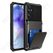 Dėklas, skirtas Samsung Galaxy S24 S23 S22 S21 Ultra A55 A35 A54 A15 A34 5G Plus piniginės kortelės laikiklio lizdas, įbrėžiamas buferis, tvirtas TPU dangtelis Samsung S22 Ultra blue