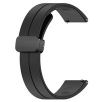Silikono dirželis Xiaomi Redmi laikrodžiui 5 Active Redmi laikrodis 5 Lite Sports 20mm 22mm magnetinės sagties juostos aksesuarai Redmi watch5 Active juoda