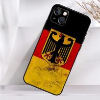 Vokietijos vėliavos banerio telefono dėklas iPhone 16 15 14 13 12 11 Pro Max Mini X XR XS Max 7 8 Plus galinis dangtelis iPhone 16Pro MAX black
