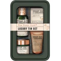 Baylis & Harding The Fuzzy Duck Bergamot, Hemp & Sandalwood dovanų rinkinys skardinė dėžutė
