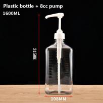 Pompa Kavos Pieno Arbatos Dozatorius Sirupo Pompa Baltas Skysčio Dozatorius Sirupui 10Cc 1600ML with 5CC black