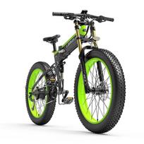 LANKELEISI XT750 Plus 26″ Storapadis Elektrinis Kalnų Dviratis 1000W 48V 14.5Ah žalia