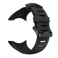 Suunto Core laikrodžio apyrankė Aukštos kokybės silikoninė apyrankė su juoda sagtimi Apyrankė su tekstūruotu paviršiumi, skirta Suunto Core For Suunto Core black