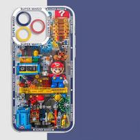 Super Mario Bros žaidimo dėklas iPhone 15 Pro Max 16 11 14 13 12 X XS XR 7 8 Plus, silikoninis dėkliukas, permatomas For 7Plus 8Plus