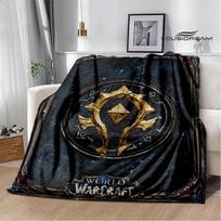 Žaidimas World of Warcraft Spausdintas Antklodė Vaikams Šilta Flanelinė Minkšta ir Patogi Antklodė Namams kelioninė antklodė gimtadienio dovana 40x50in gray