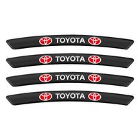 4 vnt. Aliuminio Automobilio Ratlankio Lipdukas Padangos Ratlankio Dekoracija Lipdukas Toyota Corolla Camry RAV4 CHR Yaris Prius Prado Auris Avensis black
