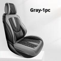 1 vnt. fiksuota juosmens atrama automobilio sėdynės pagalvėlė, 7 spalvų pasirinkimai, patogi ir patvari, visų sezonų automobilio sėdynės užvalkalas, universalus pritaikymas Artificial Leather&Four Seasons pilka spalva