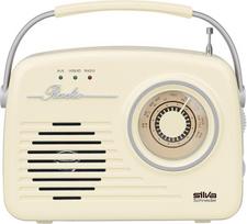 Retro daugiafunkcis „Bluetooth“ radijas, USB/DC, smėlio spalvos
