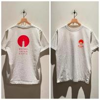 BEAMS JAPAN KYOTO SPAUSDINTI MARŠKINĖLIAI Mt. Fuji 25SS trumpomis rankovėmis marškinėliai su mažu raudonu virvele Septynfold trumpomis rankovėmis marškinėliai L gray