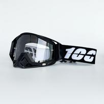 100 motokroso akinių motociklams, keturračiams, MTB, krosui, sportui, MX akiniai, motociklo šalmas, UV400, dviračio akiniai black