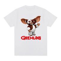 Gremlins Gizmo Kawaii Vyriški marškinėliai Moteriški apvalios apykaklės marškinėliai Nauji marškinėliai Moteriški viršutiniai drabužiai Grafiniai marškinėliai Moteriški drabužiai 4XL white