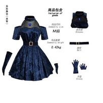 Anime Mizi Cosplay ateivių scenos kostiumas perukas tamsiai mėlyna suknelė rožinė mėlyna pirštinė kojinių diržo komplektas vienodas Helovino kostiumas moterims S raudona