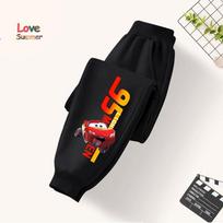 berniuko kelnės vaikų kelnės Cars Žaibas Makvynas Kelnės Vaikams Sportinės kelnės unisex Laisvalaikio Pavasario Rudens Vaikų Drabužiai 4-14 Metų 140cm black