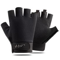 Unisex Žvejybinės Pirštinės Neslystančios Kvėpuojančios Itin plonos Vandeniui atsparios Pirštinės be Pirštų Kempingui Žvejybai Karpiai Įranga Guantes De Pesca S black