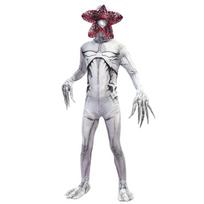 Vaikų Berniukų Mergaičių Stranger Things Demogorgono Spaudinys Kombinezonas Kaukės Rinkiniai Helovino Cosplay Kostiumai 130cm gray
