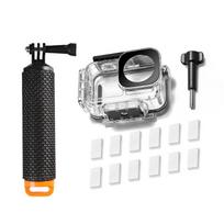 Vandeniui atsparus dėklas DJI OSMO Action 5 Pro povandeniniam nardymui, korpusas DJI Action 4 3, apsauginis nardymo dangtelis, tvirtinimo priedai gray