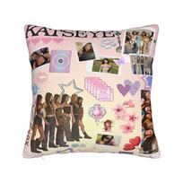 Katseye Pillowcases Product Soft Cushion Cover Gift  Throw Pillow Case Cover Home Multi Size 12x12Inch