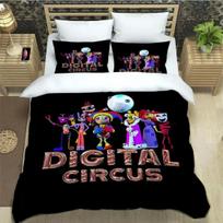 Nuostabus skaitmeninio cirko patalynės komplektas 3D spausdinimas Anime paklodžių komplektas Vienvietis Twin Pilnas Queen King Dydžio Patalynės Komplektas 70x133cm 3pcs