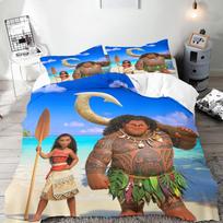 Moana pledo užvalkalų komplektas Antklodė Lovos Patalynė 3D Vaikų Patalynės Komplektas 3 Dalys 1 Antklodės Užvalkalas Karališkas Dydis AU Single(140*210cm)3pcs