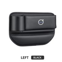 Daugiafunkcinė odinė tarpų šoninė daiktadėžė su puodelio laikikliu, skirta Volvo V60 V40 XC90 XC40 S60 XC60 V70 S90 V90 Priedai gray