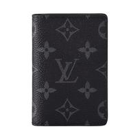 Louis Vuitton kišeninis organizatorius Juodas Monogram Eclipse drobės vyriškos piniginės M61696 Basic Set (Bag+Dust Bag)