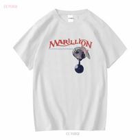 80-ųjų Marillion britų roko grupės 1987 m. marškinėliai S 4XL TE6756 vintage skalbti minkšti gatvės drabužiai vyrams, kasdieniai, unisex, patogūs L white