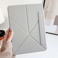 2025 New Slim Magnet Case for Apple IPad 11th 10th 10.9 IPad Pro 11 12.9 13 M4 Cover Air7 Air 5 Mini7 6 A16 Pro Fold Stand Funda Pro 12.9 5th (2021) pilka spalva