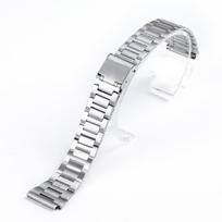 Skirta Casio F-91W Nerūdijančio plieno laikrodžio apyrankė 18mm verslo dirželis F84 F105/108/A158W/168 AE1200/1300 vyrams moterims Metalinis apyrankė 18mm sidabras