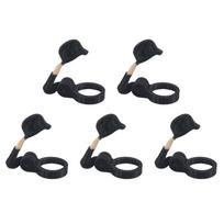5/10 vnt. Kareivio pasveikinimo alaus butelio šalmo amatų alaus butelių kamšteliai, dulkėms atsparūs, juokingi alaus butelio kamšteliai vakarėlių baro veteranams 5 Pcs black