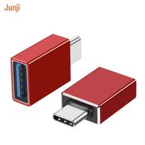 Type-C to USB 3.2 OTG Adapter for Mobile, U Disk, and MacBook Expansion - USB-C 10G Converter raudona