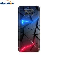 Dėklas Xiaomi POCO X3 Dėl Poco X3 Pro NFC Silikoninis Minkštas Galinis Dangtelis Dėl Poco X3 POCOX3 X 3 NFC 6.67'' Fundas Dėklai Coque Bamperis for Poco X3 NFC 4G blue
