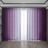 Užuolaidos Violetinis Fonas Tinka Virtuvėms Kavinėms Svetainėms Balkonams Sodams Užuolaida Su Kišenė Strypui Poliesteris Puikiai Tinka Svetainei W100*H130(CM)-Hooks&1PCS