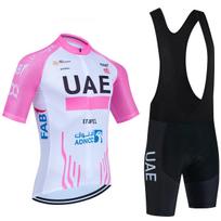 2025 Juodos ir auksinės spalvos dviratininko marškinėliai UAE TEAM Dviratininko marškinėlių ir šortų komplektas Ropa Ciclismo Vyrams Moterims Vasariniai Pro Dviratininko Maillot Drabužiai XL