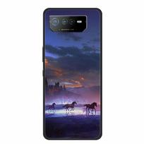 Telefono dėklas Asus ROG Phone 6D Ultimate Galinis dangtelis Juodas TPU Silikonas Minkštas Coque Dėklas Asus ROG Phone 6 Pro Dėklas Phone6 Pro Phone 6D Ultimate blue